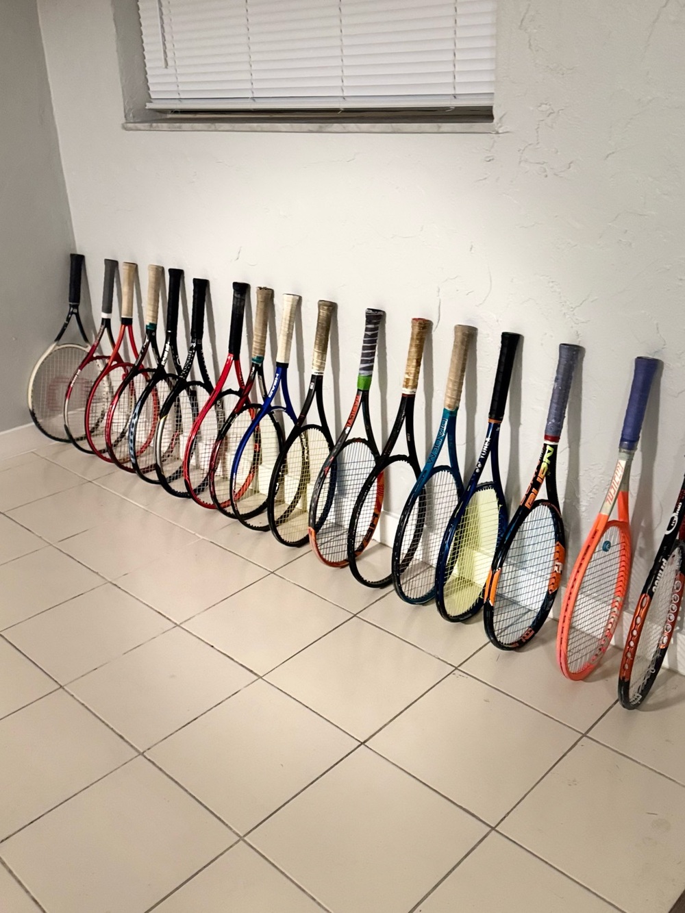 Multiple brand Tennis Rackets- also available for individual $25 each OBO